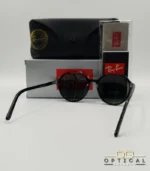 Lunettes de soleil Ray-Ban RB2195 Thalia monture noire verres verts G-15 avec étui et boîte d'origine.