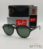 Lunettes de soleil Ray-Ban RB2195 Thalia monture noire verres verts G-15 avec étui et boîte d'origine.