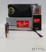 Lunettes de soleil Ray-Ban Marshal II RB3648M marrons avec cerclages en acétate marron et verres dégradés marrons, étui noir, boîte grise et livret de garantie chez Optical Gallery.